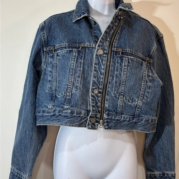 Moussy Vintage Blue Denim Jean Jacket - Picture 4 of 14